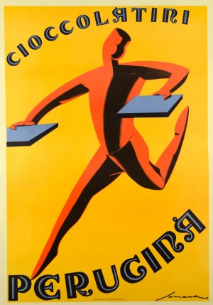Choccolatini Perugina vintage poster